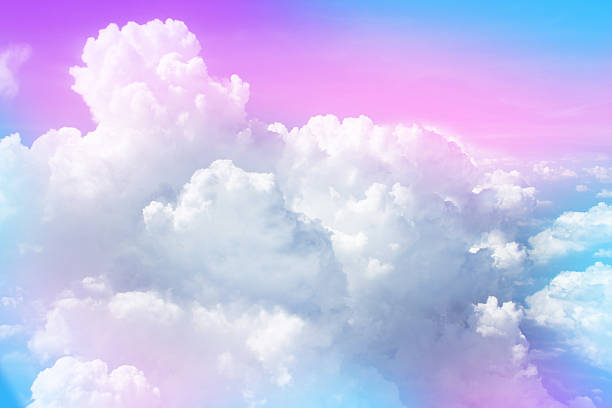 istock color sky with sweet clouds, background 589565130