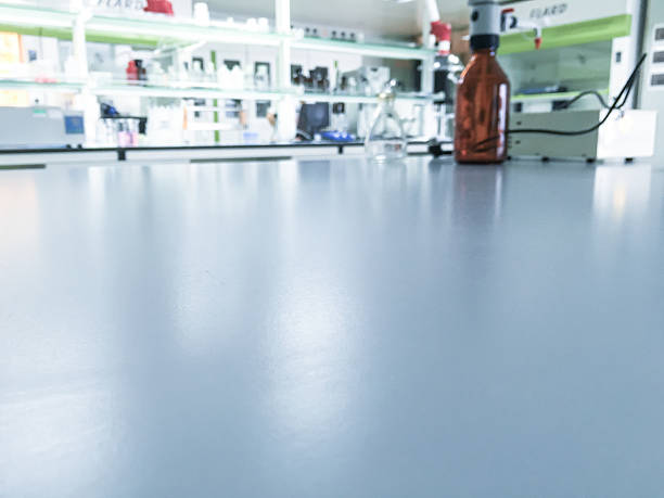 istock Chemical laboratory background. Laboratory concept. 589565550