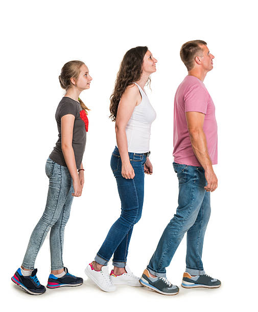 istock Family posing in a row 589567018