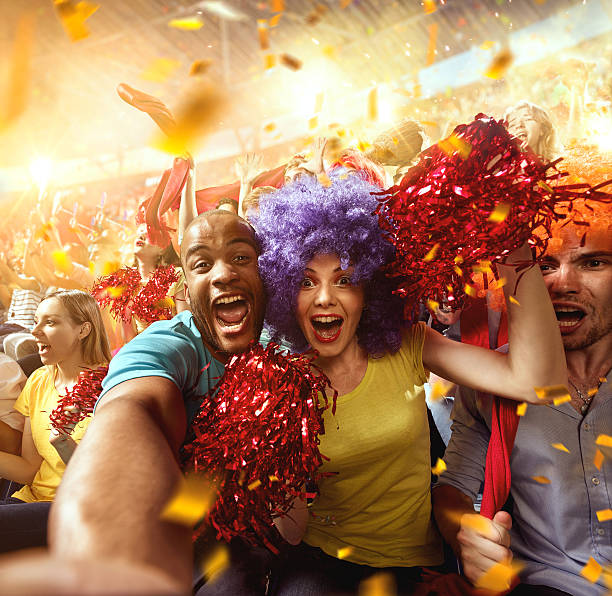 istock Sport fans: Couple in love 589567172