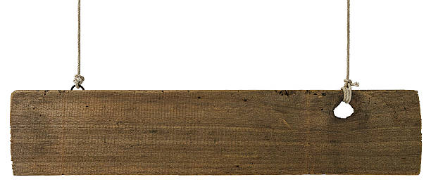 istock Old weathered wood signboard. 589568284