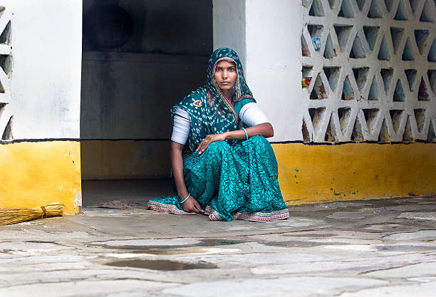 istock Scene from Indian village, India 589568392
