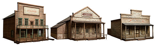Wild west buildings saloon , undertakers and sheriffs saloon photos stock pictures, royalty-free photos & images