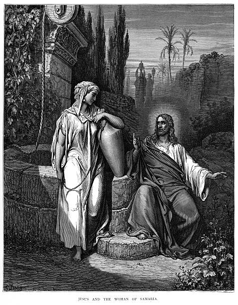 istock Jesus and the woman of Samaria 1870 589571464
