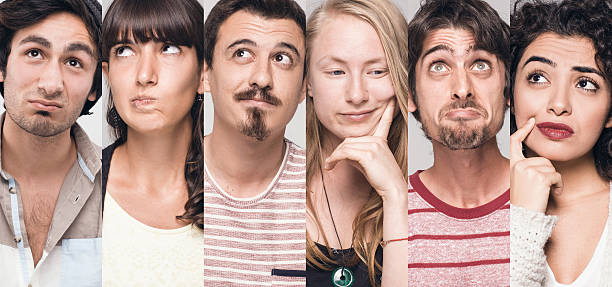 istock Group of young people thinking 589578650