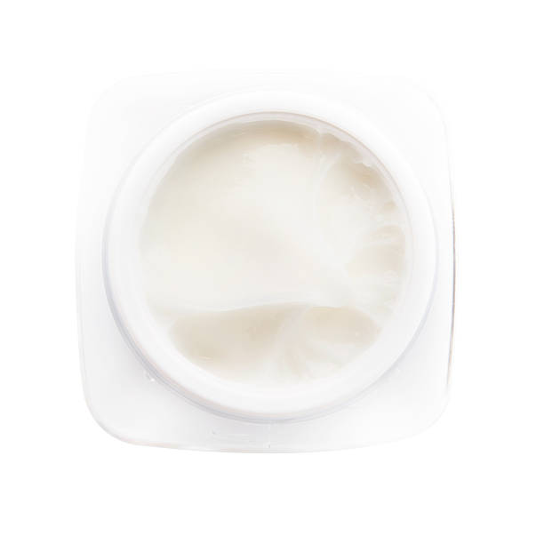 istock Skincare cream in container isolated on background 589579110