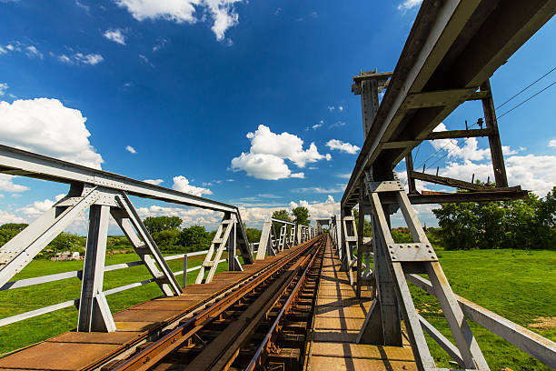istock Summer scenery in rural area, with scenic railroad 589581996