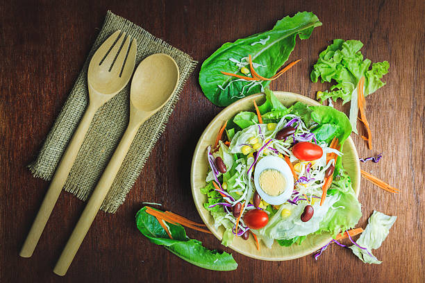 istock Top view of mixing salad 589583266