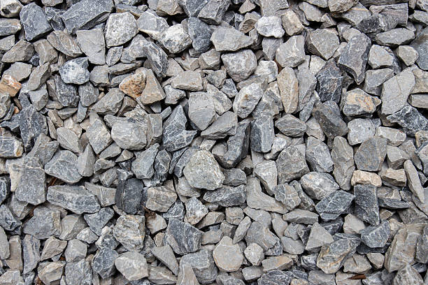 istock Background of black and white stone on the ground 589583504