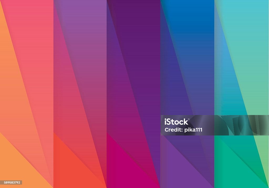 Multicolored abstract wallpaper pattern in material design style Multicolored abstract wallpaper pattern in material design style with colorful spectrum Colors stock vector