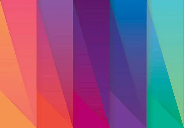 Vector illustration of Multicolored abstract wallpaper pattern in material design style