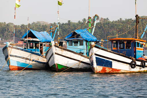 fishing boats goa india