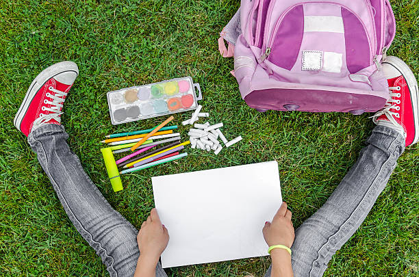 istock view from up on school supplies 589946538