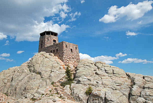 istock Harney Peak Fire Lookout Tower in Custer State Park 589947658