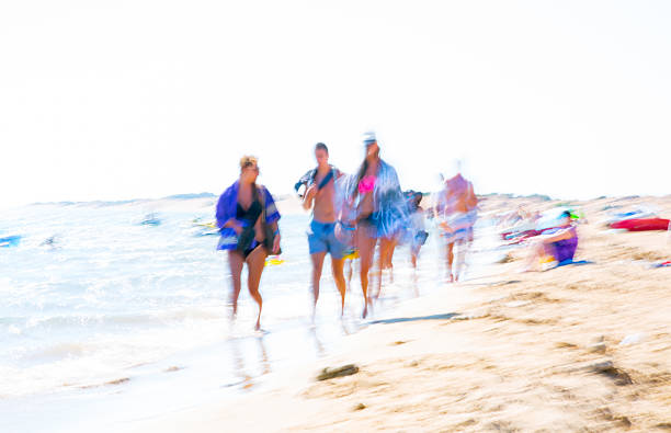 istock Young girls walking on beach, Greece. Corfu 589948980