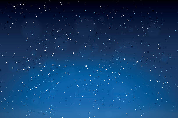 떨어지는 인공눈 배경기술 - night sky stock illustrations