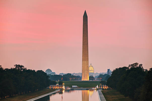 istock Washington Memorial monument in Washington, DC 589951050