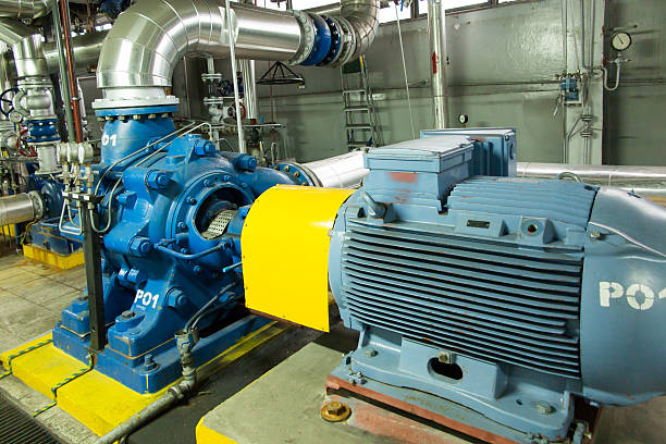 istock several water pumps with large motors 589952200
