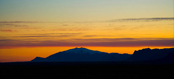 Sunset at Snafellsnes peninsula, west Iceland