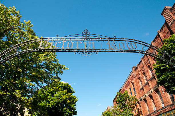 istock Victoria Row Sign - Charlottetown - Canada 589964220