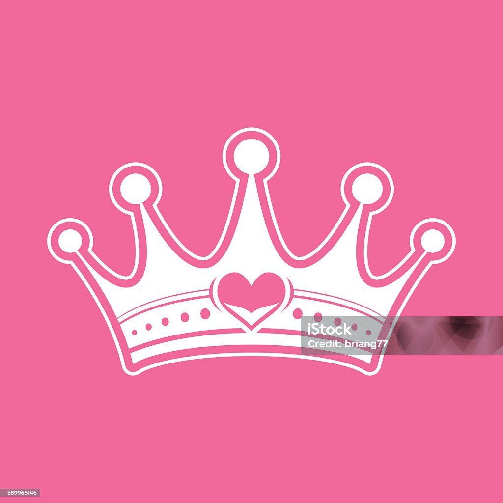 Princess crown Vector illustration a princess crown Crown - Headwear stock vector