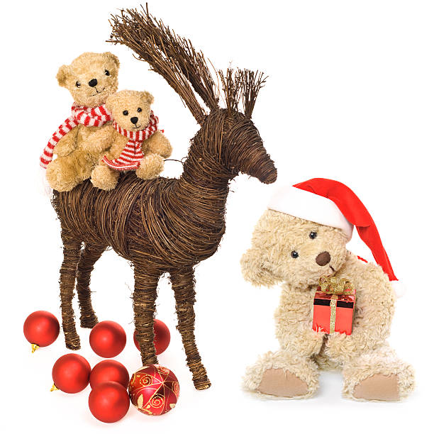 istock Christmas - Santa's Helpers - Holiday Teddy Bear 589966530