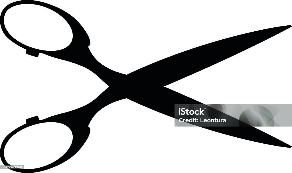 Scissors Silhouette Silhouette of scissors. Scissors stock vector