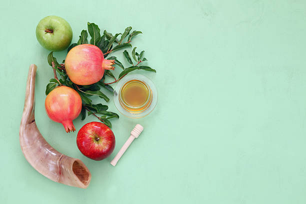 istock Rosh hashanah (jewish New Year) concept. Traditional symbols 589970322