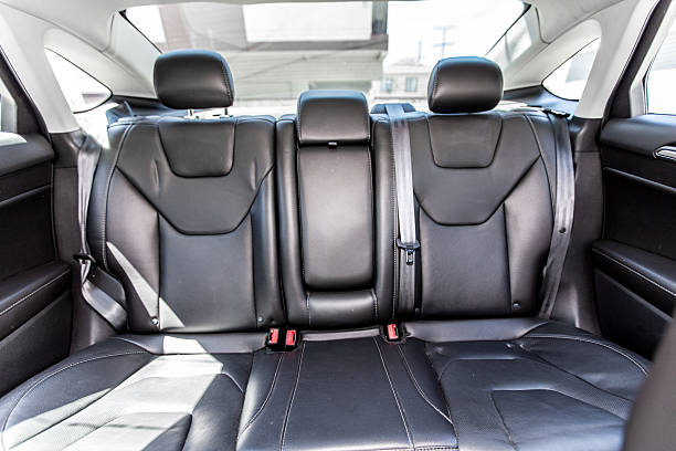 istock Back leather seat of a car 589970528