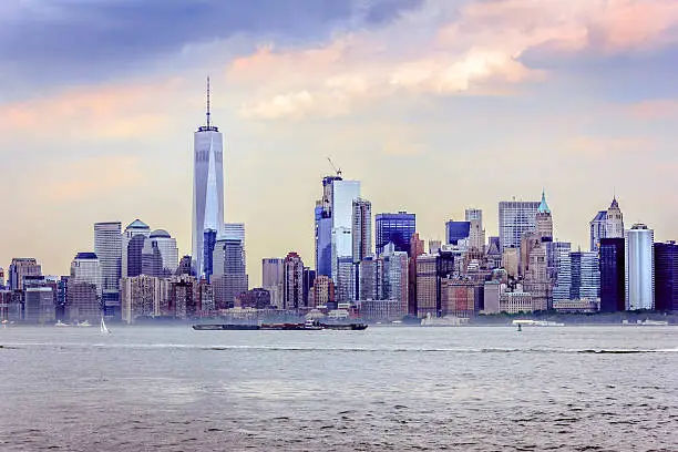 Skyline and Landscape of New York from across the river