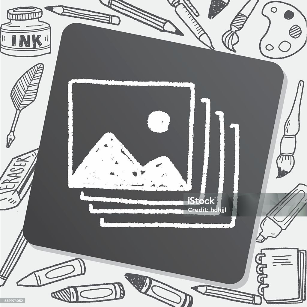 Photo Flashline Doodle Doodle Photo Stock Illustration - Download Image Now - Art Museum ...