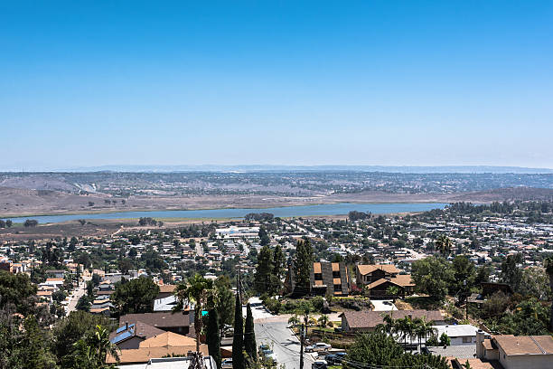 istock Water basin in San Diego, California 589974688