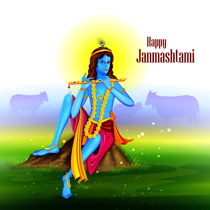 Free download of lord krishna with cow vector graphics and illustrations Free download of lord krishna with cow vector graphics and illustrations