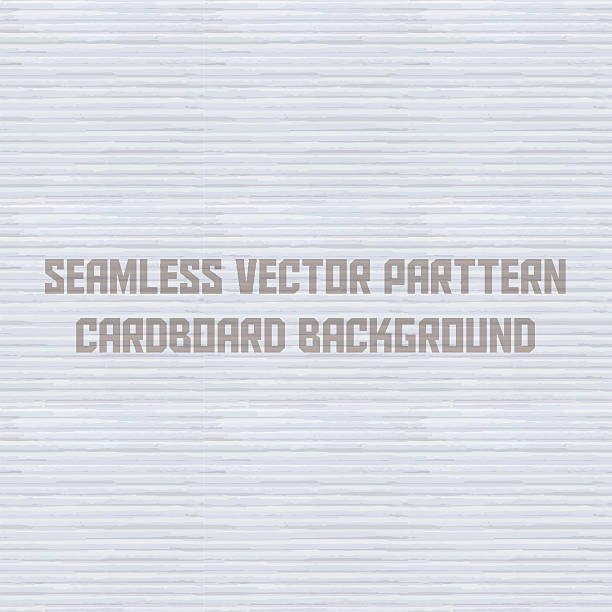 Seamless vector pattern white cardboard background vector art illustration