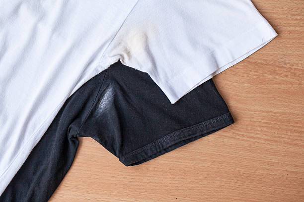 istock Shirts dirty caused by roll- on deodorant 589978322