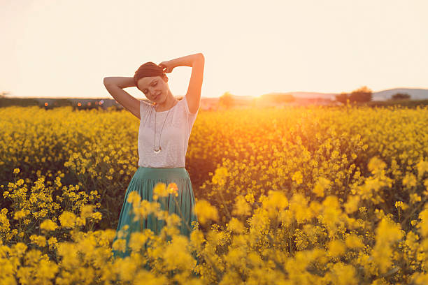 istock Calm in yellow garden 589978960