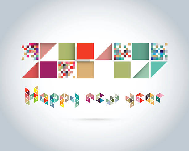 Typography design for new year 2017 vector art illustration