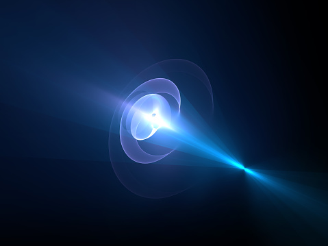 beam of light, abstract science background