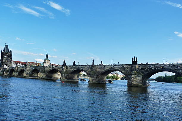 istock Charles Bridge and the Powder Tower in Prague 590034188