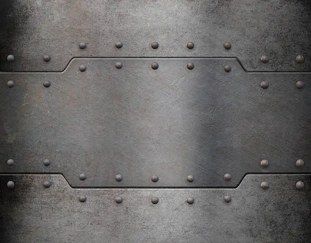 old metal armour plate background