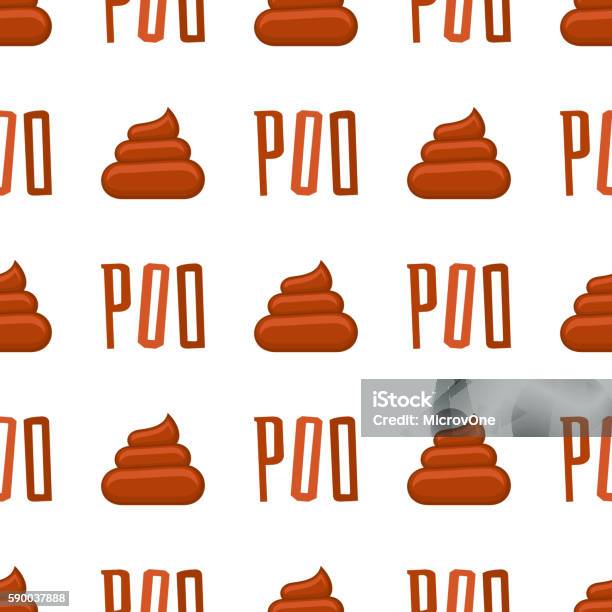 Poo Seamless Pattern Stock Illustration - Download Image Now - Animal ...