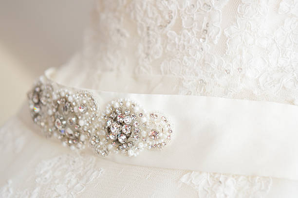istock Wedding dress detail 590047856