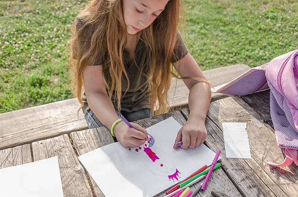 istock teenager doing homework in nature 590048520