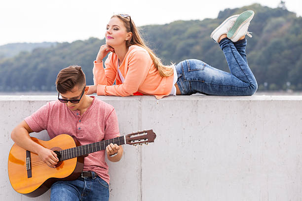 istock Charmed girl enjoying music. 590048892