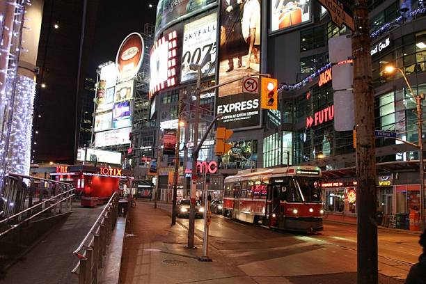 istock City at night Dundas Square 590050550
