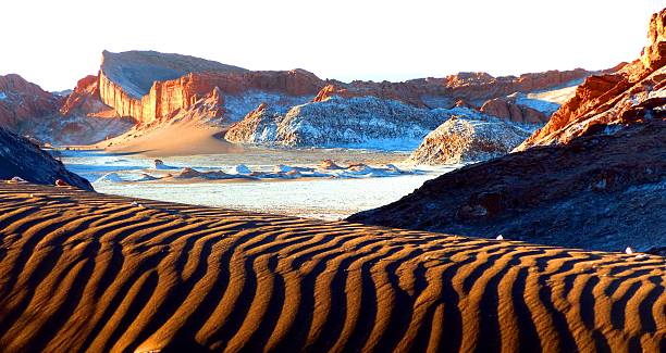 Sunset in the 'Valle de la Luna' (Chile)