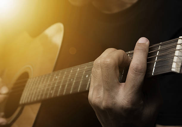 istock Man playing acoustic guitar music 590055264