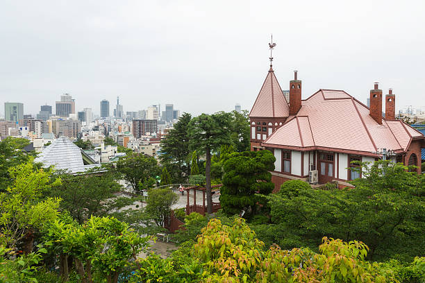 istock Kobe city skyline in Kitano 590057328