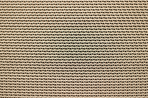 Side View of  a Corrugated Cardboard