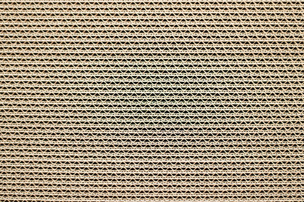 Side View of  a Pile of Cardboard stock photo